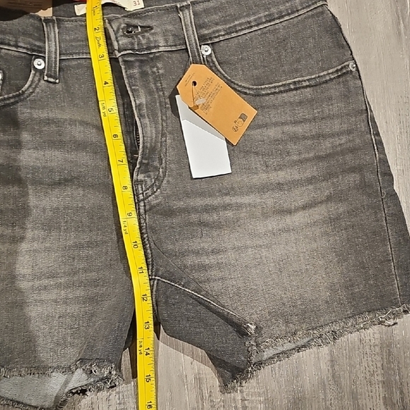 Levi's Black Denim Women Shorts - Picture 6 of 9